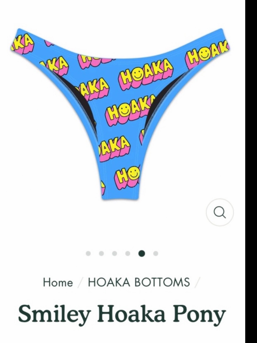 Smiley Hoaka Pony bikini bottom